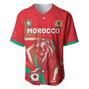 Custom Morocco WC Football 2026 Baseball Jersey Go Champions Lion Spirit - African Pride