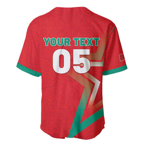 Custom Morocco WC Football 2026 Baseball Jersey Go Champions Lion Spirit - African Pride