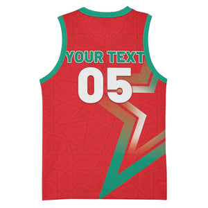 Custom Morocco WC Football 2026 Basketball Jersey Go Champions Lion Spirit - African Pride