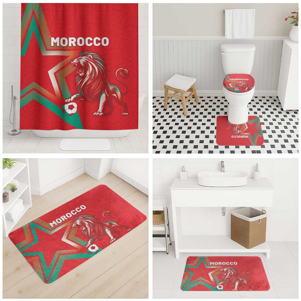 Morocco WC Football 2026 Bathroom Set Go Champions Lion Spirit - African Pride
