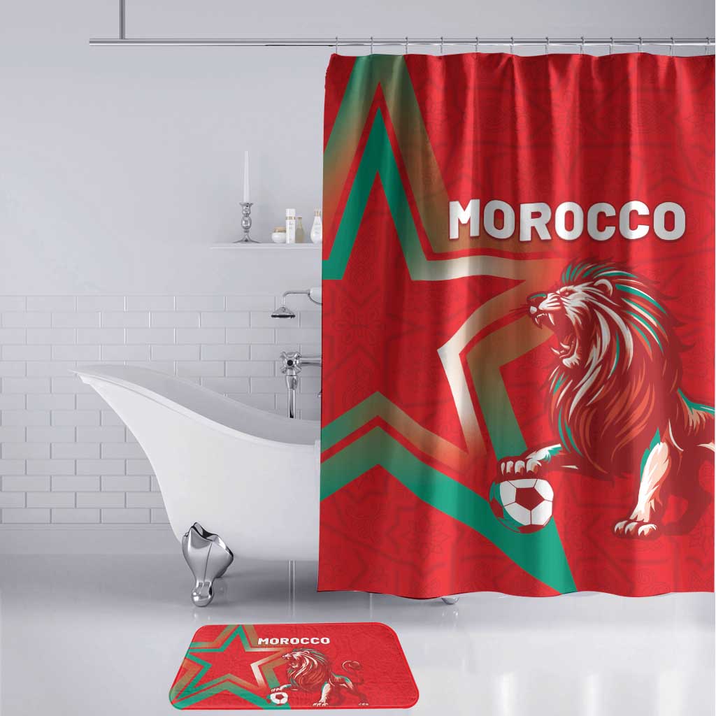 Morocco WC Football 2026 Bathroom Set Go Champions Lion Spirit - African Pride