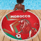 Morocco WC Football 2026 Beach Blanket Go Champions Lion Spirit - African Pride