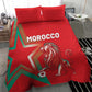 Morocco WC Football 2026 Bedding Set Go Champions Lion Spirit - African Pride