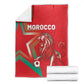 Morocco WC Football 2026 Blanket Go Champions Lion Spirit - African Pride