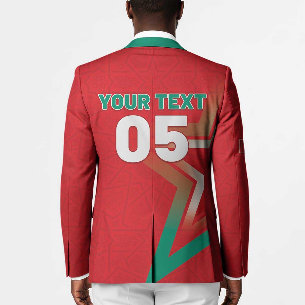 Custom Morocco WC Football 2026 Blazer Go Champions Lion Spirit - African Pride