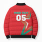 Custom Morocco WC Football 2026 Bomber Puffer Jacket Go Champions Lion Spirit - African Pride