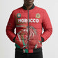 Custom Morocco WC Football 2026 Bomber Puffer Jacket Go Champions Lion Spirit - African Pride