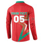Custom Morocco WC Football 2026 Button Sweatshirt Go Champions Lion Spirit