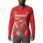Custom Morocco WC Football 2026 Button Sweatshirt Go Champions Lion Spirit