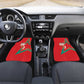 Custom Morocco WC Football 2026 Car Mats Go Champions Lion Spirit - African Pride