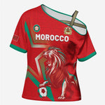 Custom Morocco WC Football 2026 Cross Shoulder Shirt Go Champions Lion Spirit - African Pride