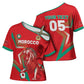 Custom Morocco WC Football 2026 Cross Shoulder Shirt Go Champions Lion Spirit - African Pride