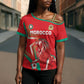 Custom Morocco WC Football 2026 Cross Shoulder Shirt Go Champions Lion Spirit - African Pride