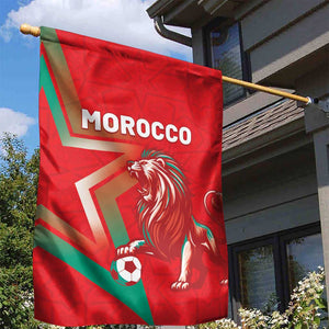 Morocco WC Football 2026 Garden Flag Go Champions Lion Spirit - African Pride
