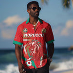 Custom Morocco WC Football 2026 Hawaiian Shirt Go Champions Lion Spirit - African Pride