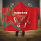 Morocco WC Football 2026 Hooded Blanket Go Champions Lion Spirit - African Pride