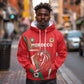 Custom Morocco WC Football 2026 Hoodie Go Champions Lion Spirit - African Pride