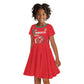 Custom Morocco WC Football 2026 Kid Short Sleeve Dress Go Champions Lion Spirit - African Pride