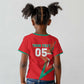 Custom Morocco WC Football 2026 Kid T shirt Go Champions Lion Spirit - African Pride