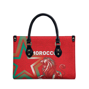 Morocco WC Football 2026 Leather Bag Go Champions Lion Spirit - African Pride