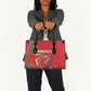 Morocco WC Football 2026 Leather Bag Go Champions Lion Spirit - African Pride