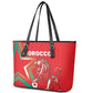 Morocco WC Football 2026 Leather Tote Bag Go Champions Lion Spirit - African Pride