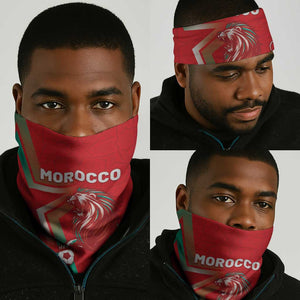 Morocco WC Football 2026 Neck Gaiter Go Champions Lion Spirit - African Pride