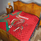 Morocco WC Football 2026 Quilt Go Champions Lion Spirit - African Pride