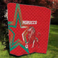 Morocco WC Football 2026 Quilt Go Champions Lion Spirit - African Pride