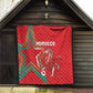 Morocco WC Football 2026 Quilt Go Champions Lion Spirit - African Pride