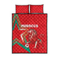 Morocco WC Football 2026 Quilt Bed Set Go Champions Lion Spirit - African Pride