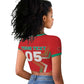 Custom Morocco WC Football 2026 Raglan Cropped T shirt Go Champions Lion Spirit - African Pride