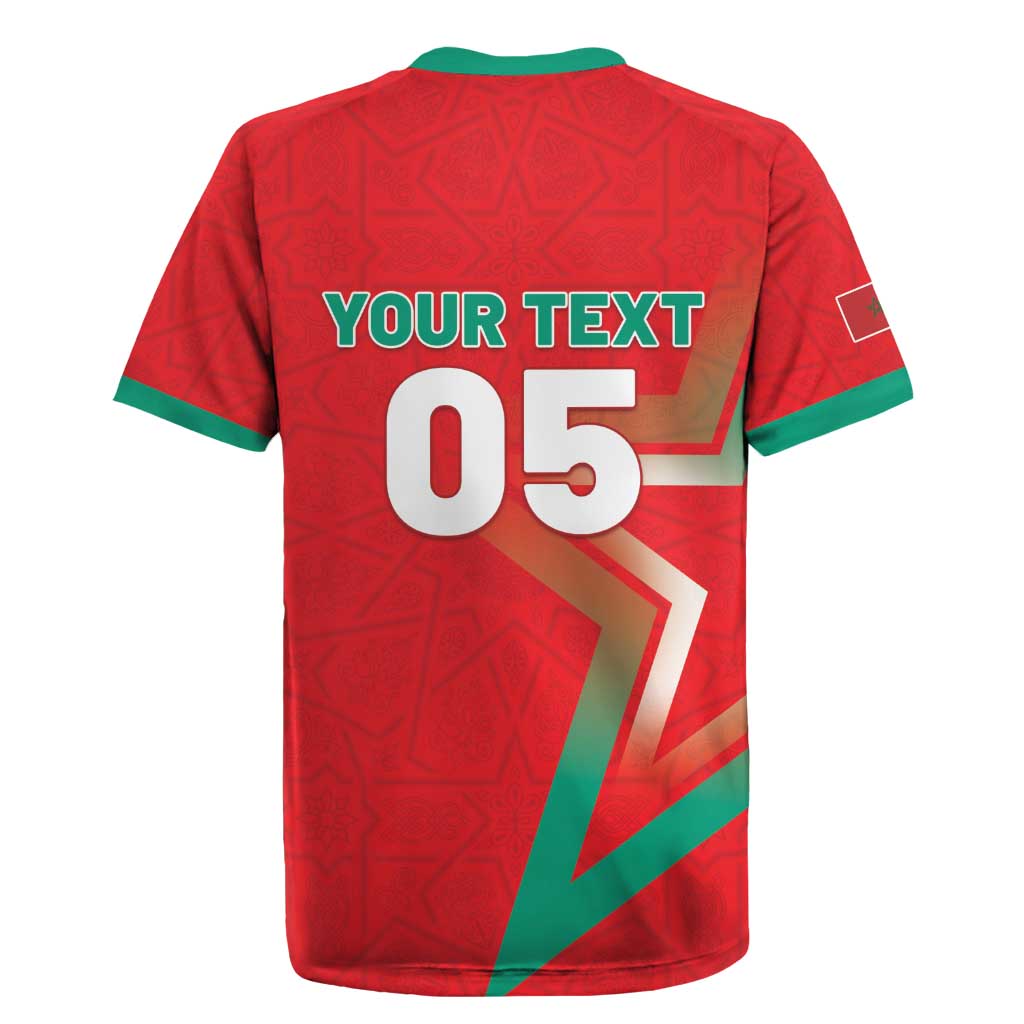 Custom Morocco WC Football 2026 Rugby Jersey Go Champions Lion Spirit - African Pride