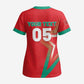 Custom Morocco WC Football 2026 Scrub Top Go Champions Lion Spirit - African Pride