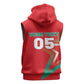 Custom Morocco WC Football 2026 Sleeveless Hoodie Go Champions Lion Spirit - African Pride