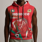 Custom Morocco WC Football 2026 Sleeveless Hoodie Go Champions Lion Spirit - African Pride