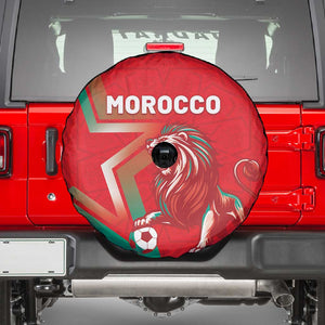Morocco WC Football 2026 Spare Tire Cover Go Champions Lion Spirit - African Pride
