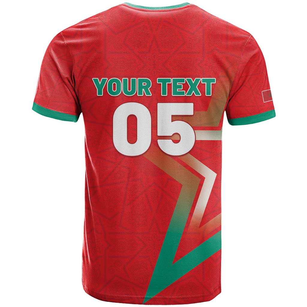 Custom Morocco WC Football 2026 T shirt Go Champions Lion Spirit - African Pride