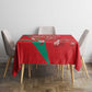 Morocco WC Football 2026 Tablecloth Go Champions Lion Spirit - African Pride
