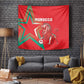 Morocco WC Football 2026 Tapestry Go Champions Lion Spirit - African Pride