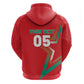 Custom Morocco WC Football 2026 Zip Hoodie Go Champions Lion Spirit - African Pride