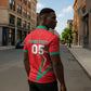 Custom Morocco WC Football 2026 Zipper Polo Shirt Go Champions Lion Spirit - African Pride