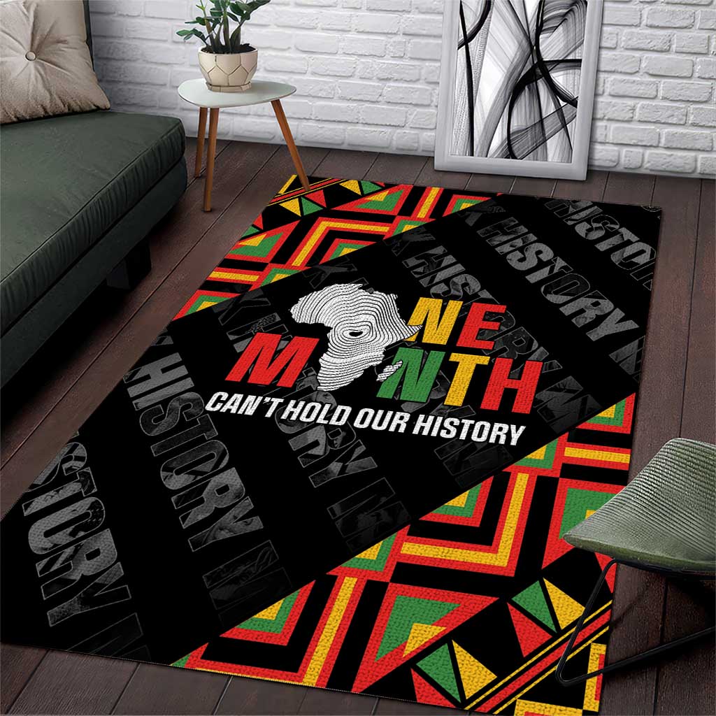 Black History Month Area Rug One Month Can't Hold Our History