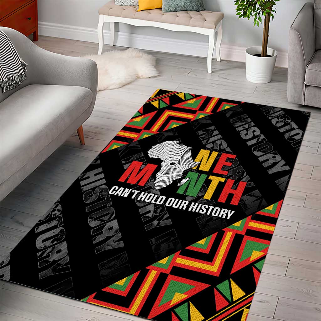 Black History Month Area Rug One Month Can't Hold Our History