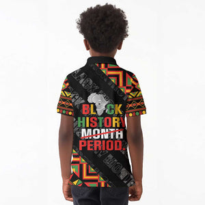 Black History Month Kid Polo Shirt One Month Can't Hold Our History