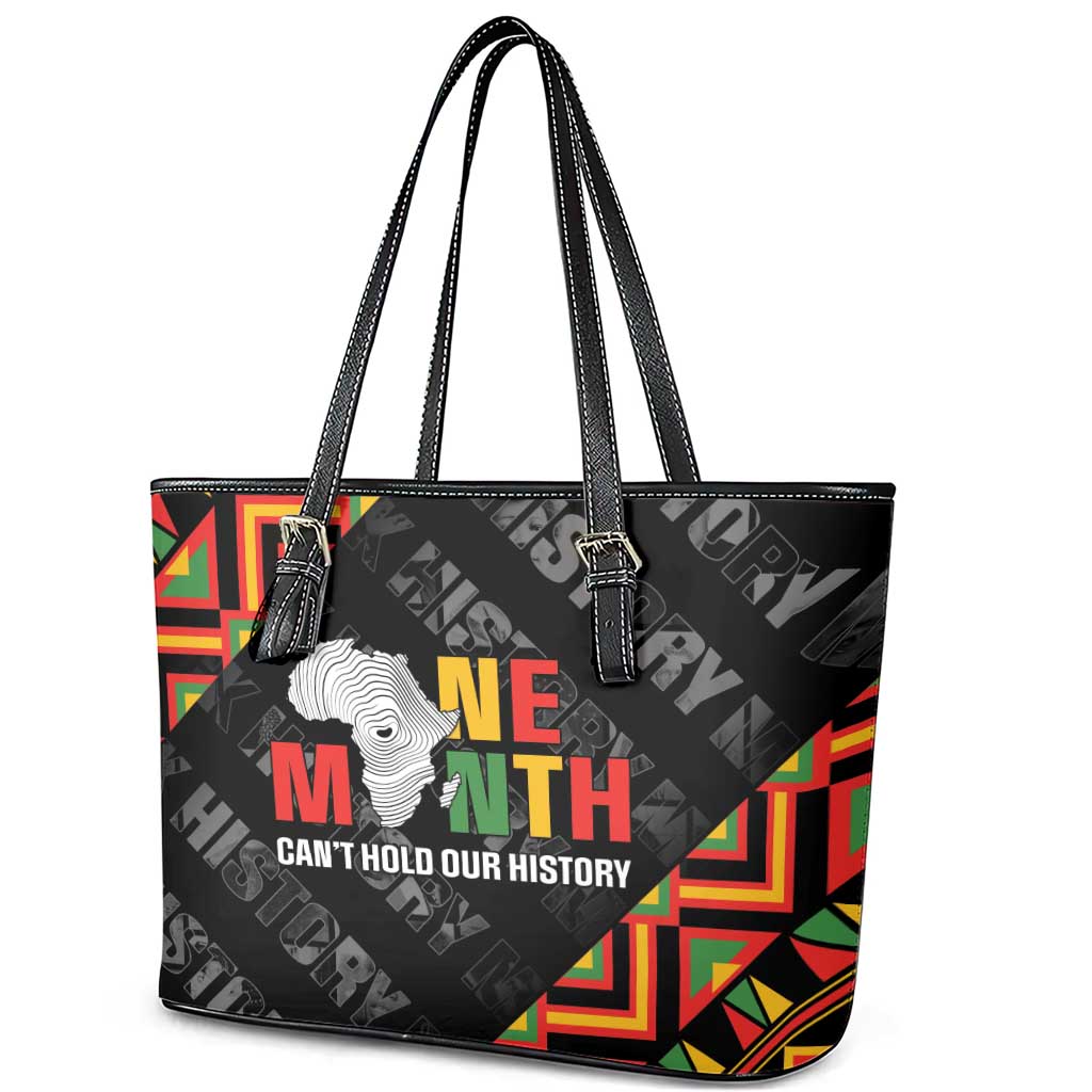 Black History Month Leather Tote Bag One Month Can't Hold Our History