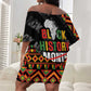 Black History Month Off Shoulder Short Dress One Month Can't Hold Our History