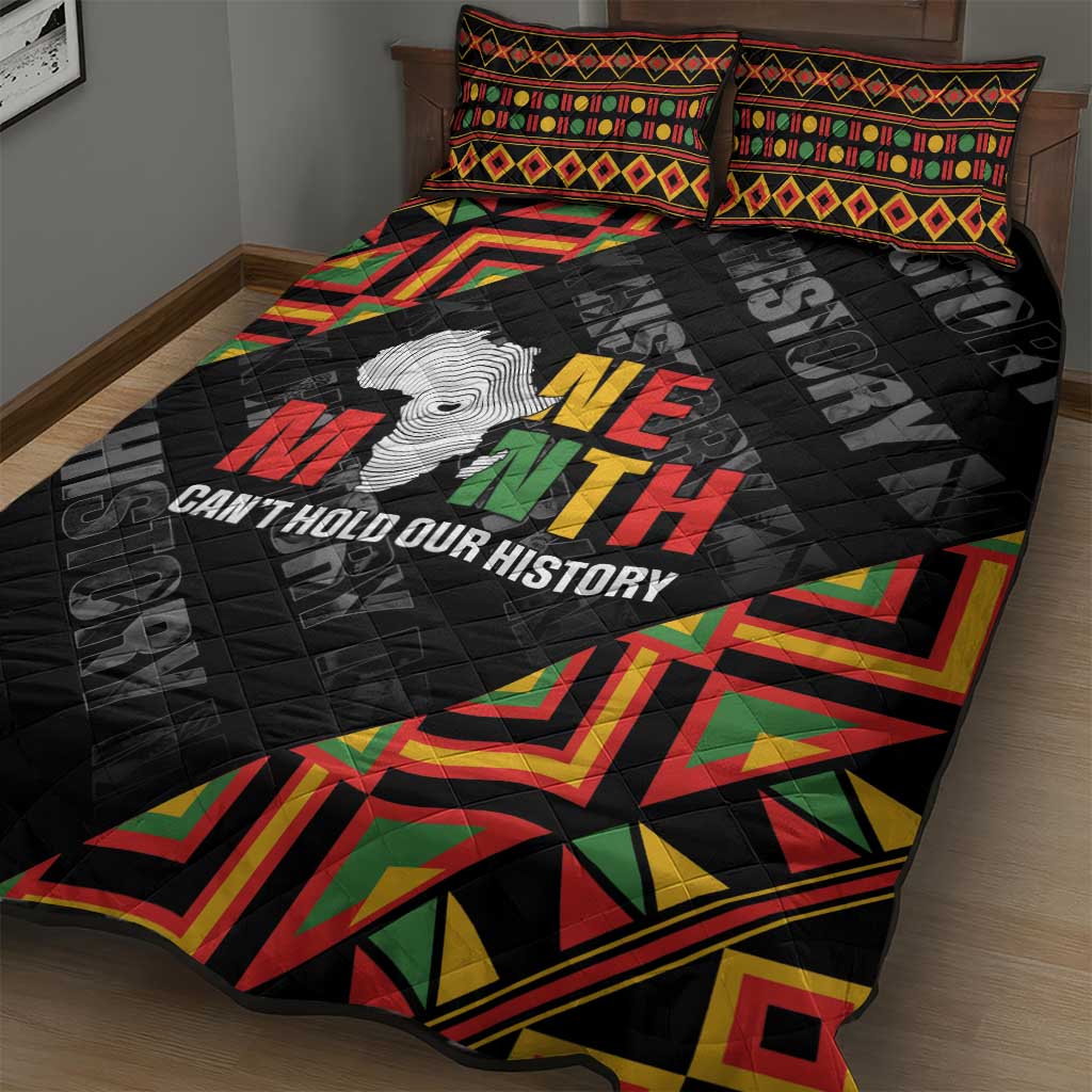 Black History Month Quilt Bed Set One Month Can't Hold Our History