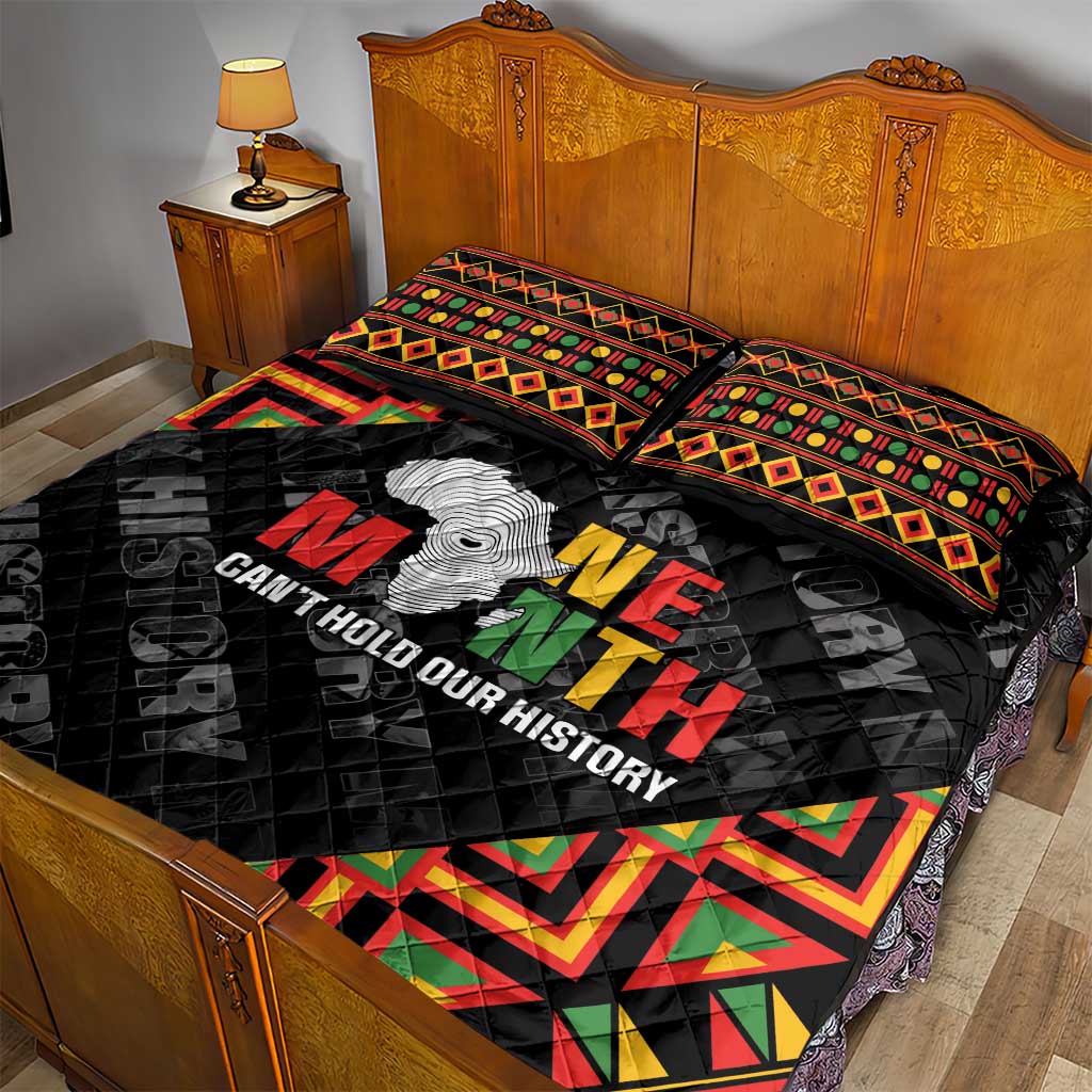 Black History Month Quilt Bed Set One Month Can't Hold Our History