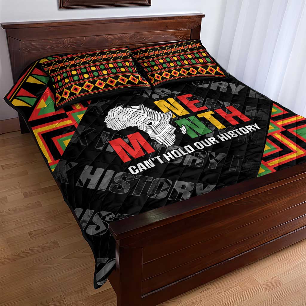 Black History Month Quilt Bed Set One Month Can't Hold Our History